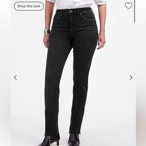 Madewell Curvy Black Stovepipe Jeans